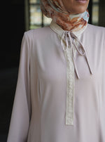 White Lace Abaya Gown