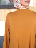 Flared Paneled Abaya with Godets