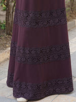 Lula Lace Trim Abaya