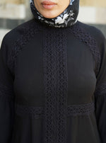 Rayon Abaya with Lace