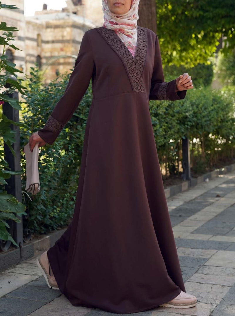 Lace and Trim Abaya