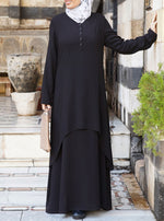 Rayon Double Layered Abaya