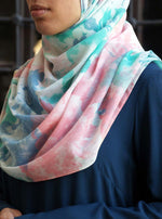 Pastel Watercolor Cotton Hijab