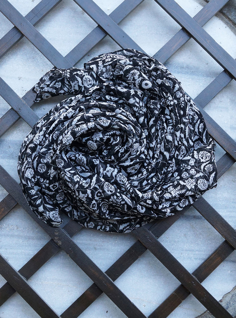 Flower Vine Chiffon Hijab