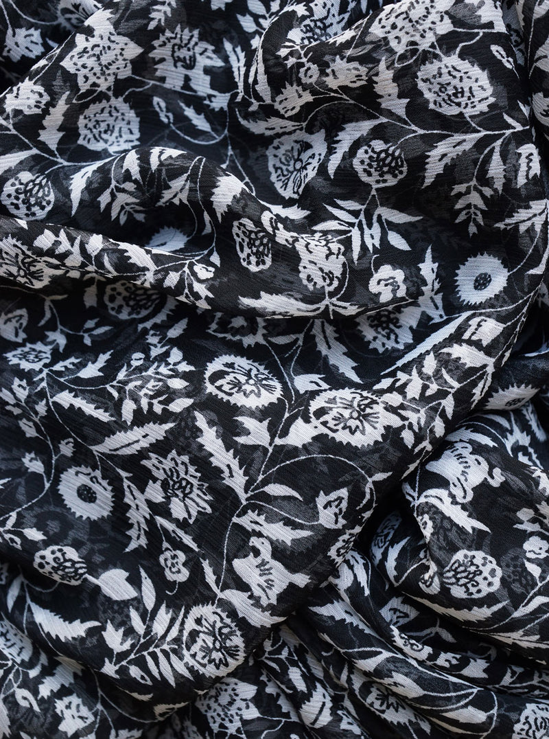 Flower Vine Chiffon Hijab