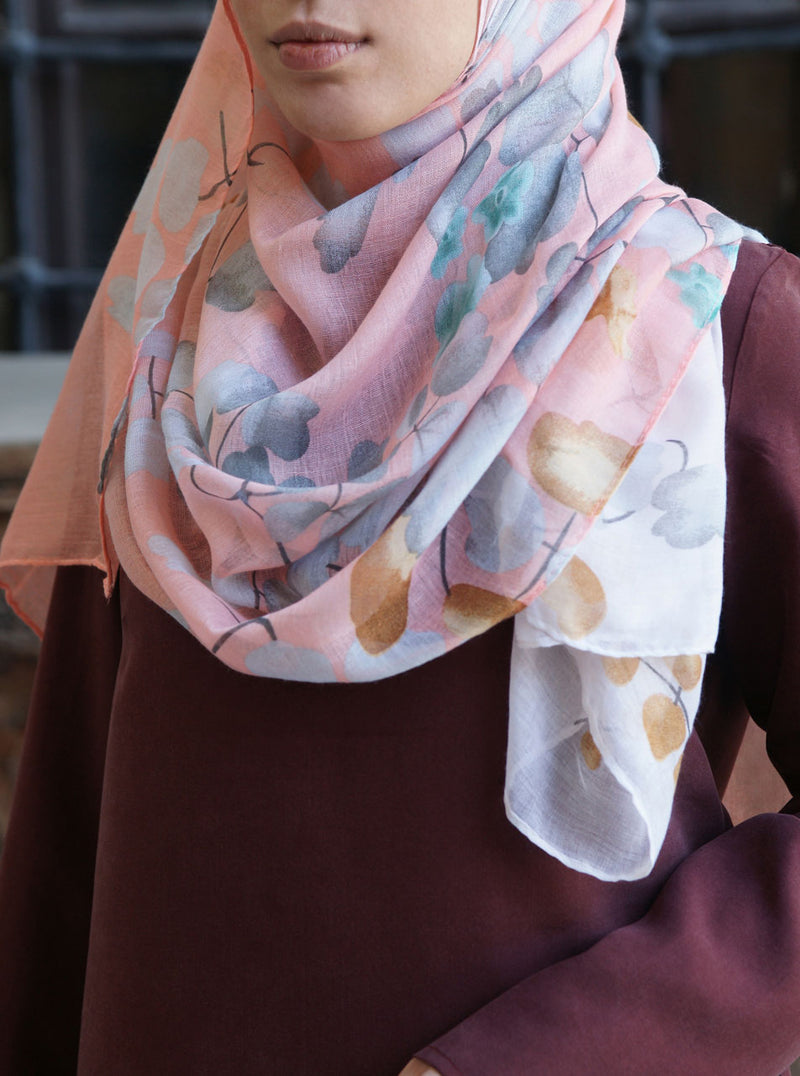 Pastel Flowers Hijab