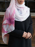 Flower Petals Silk Hijab