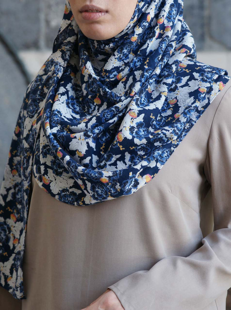 Malibu Blue Cotton Voile Hijab
