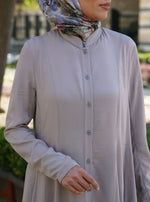 Shirt Dress with Godets