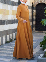 Shirtdress Abaya with Godets