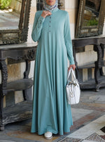 Shirtdress Abaya with Godets