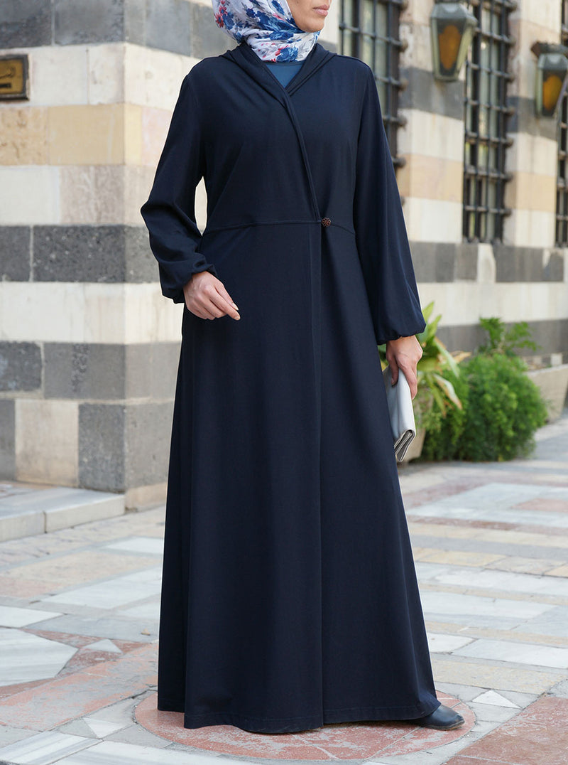 Cross Over Wrap Jersey Abaya