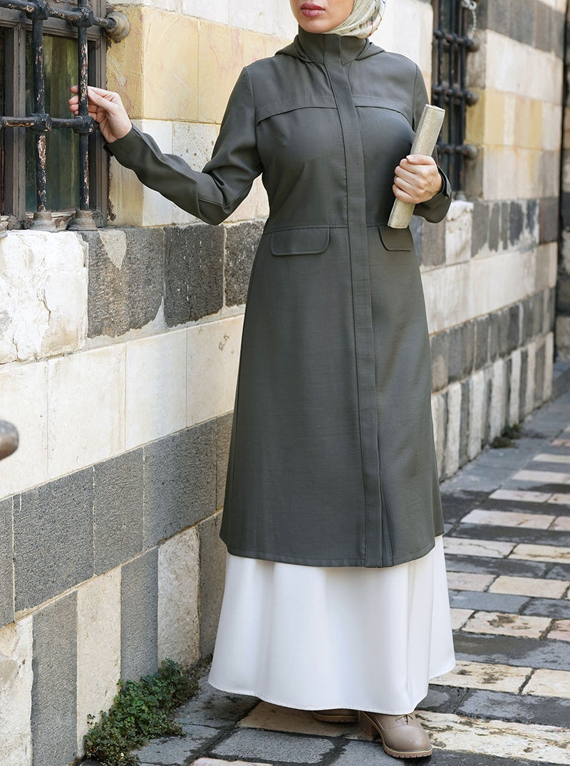 Urban Jacket with Elaticized Rear Waist