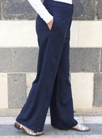 Linen Side Seamed Trousers
