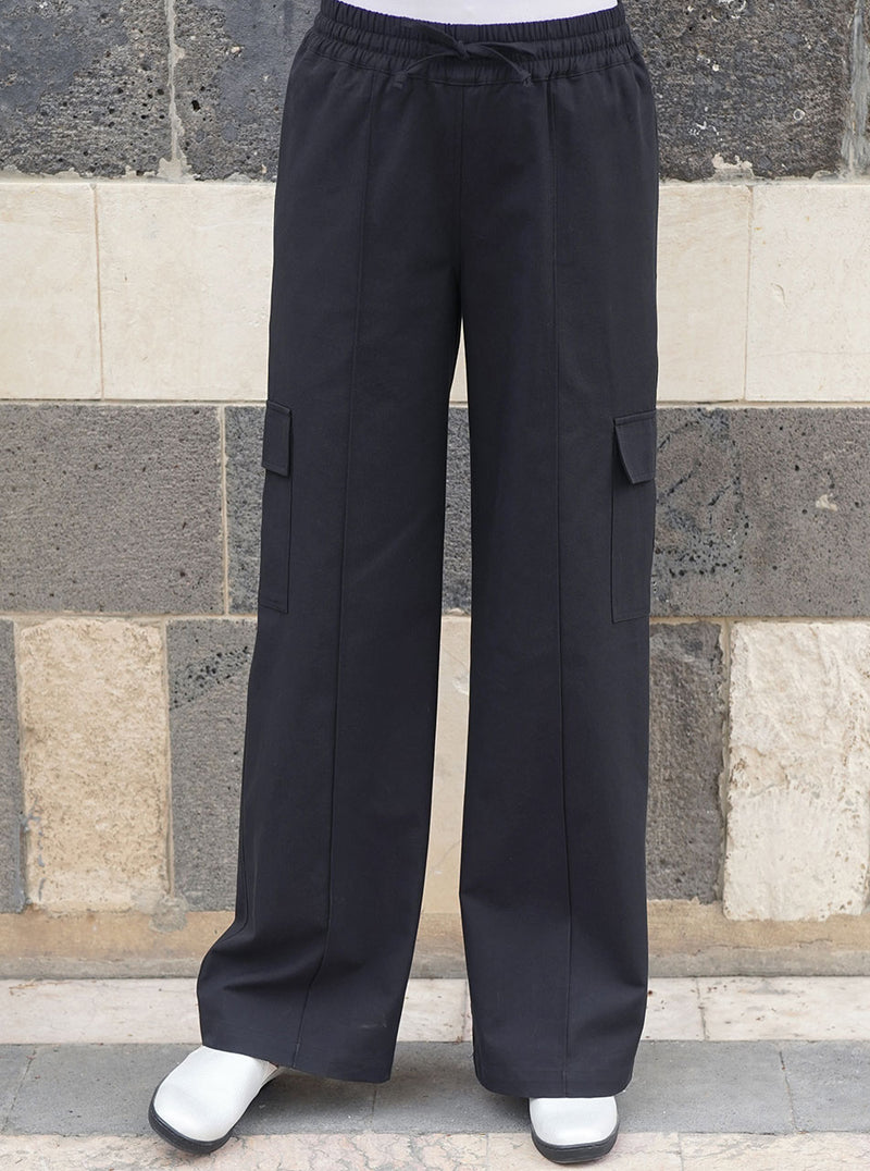 Lyocell and Cotton Cargo Pants
