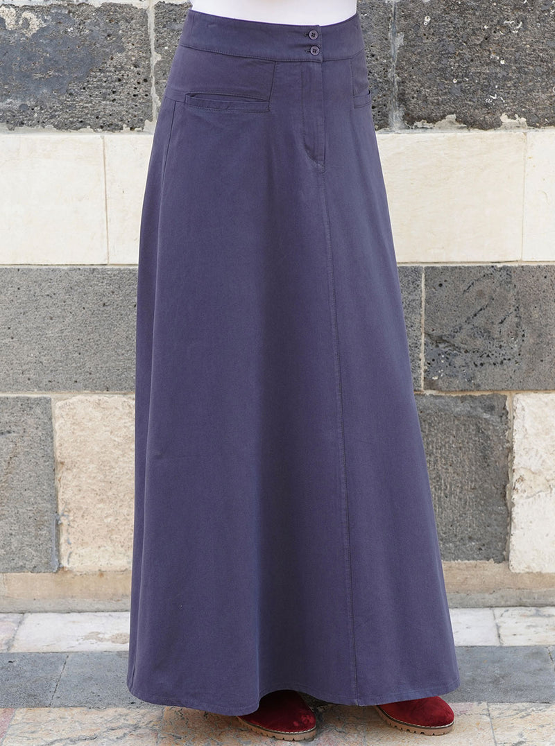 Cotton and Lyocell Flattering Fit Skirt