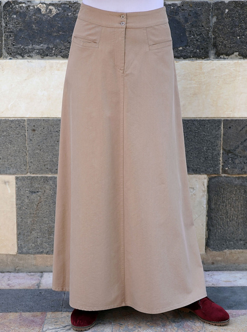 Cotton and Lyocell Flattering Fit Skirt