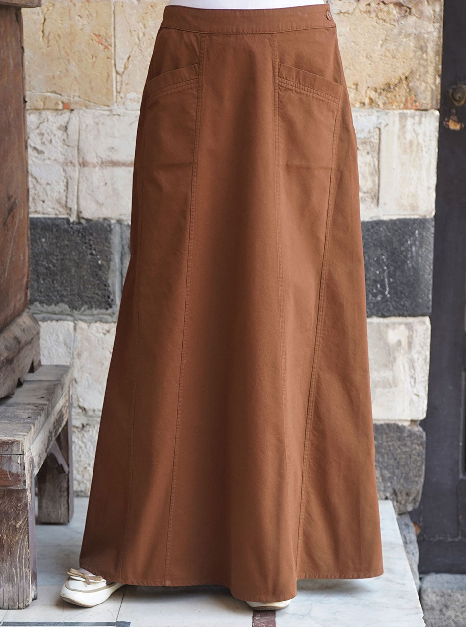 【WOOHWA】LAND PLEATS LONG SK WOOHWA】LAND PLEATS LONG SK スカート