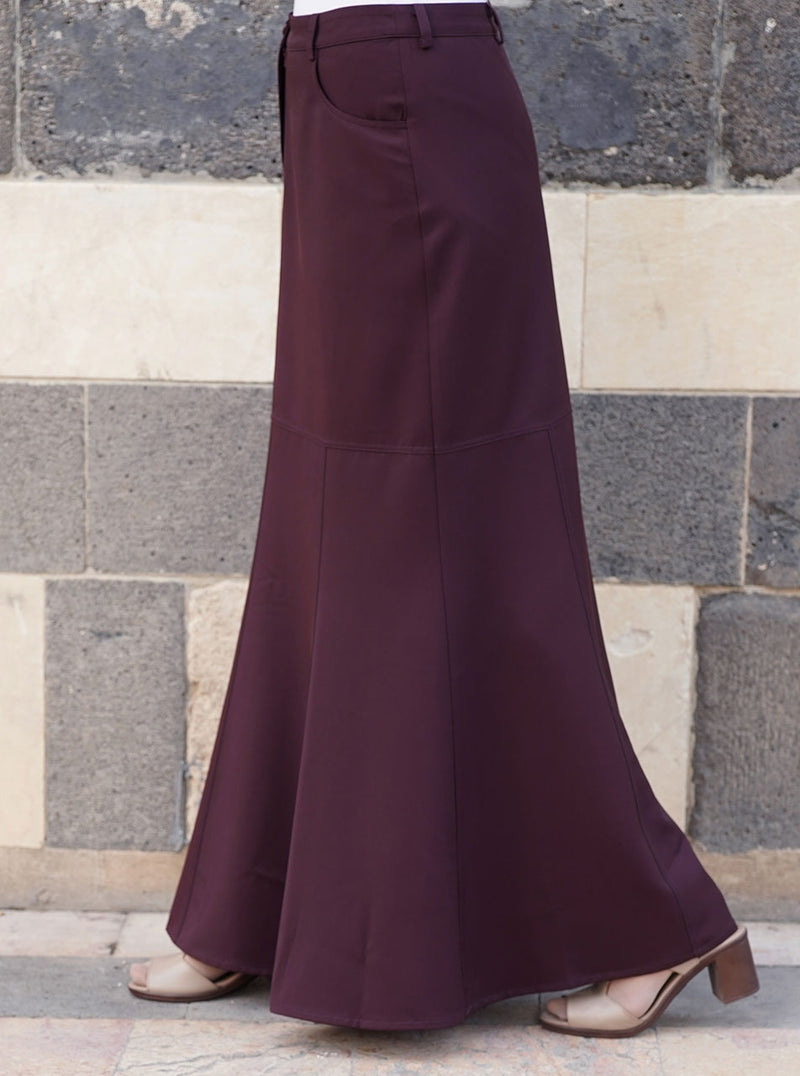 Pouch Pocket Paneled Skirt