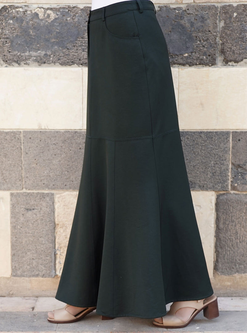 Pouch Pocket Paneled Skirt