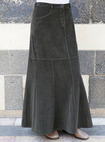 Pouch Pocket Corduroy Skirt