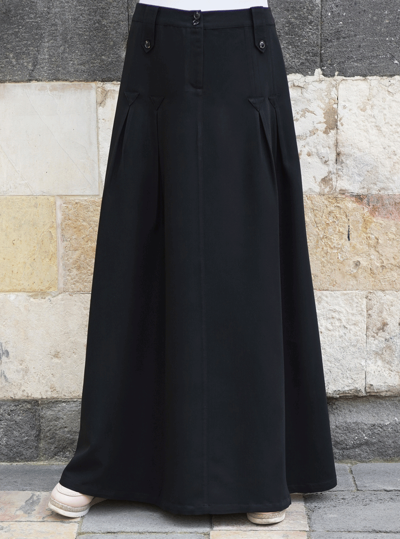 Inverted Pleats Skirt