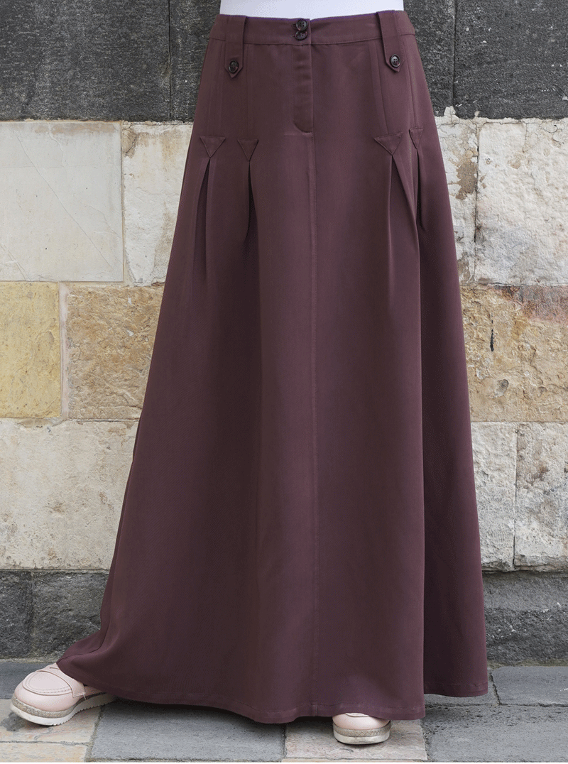 Inverted Pleats Skirt