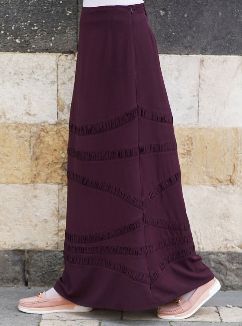 Ruffled Panels Skirt