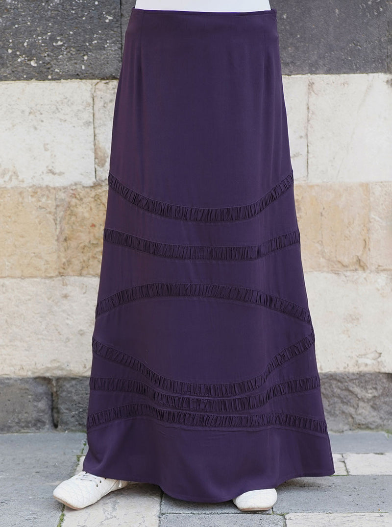 Ruffled Panels Skirt