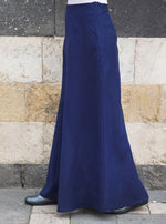 Linen Angular Paneled Skirt