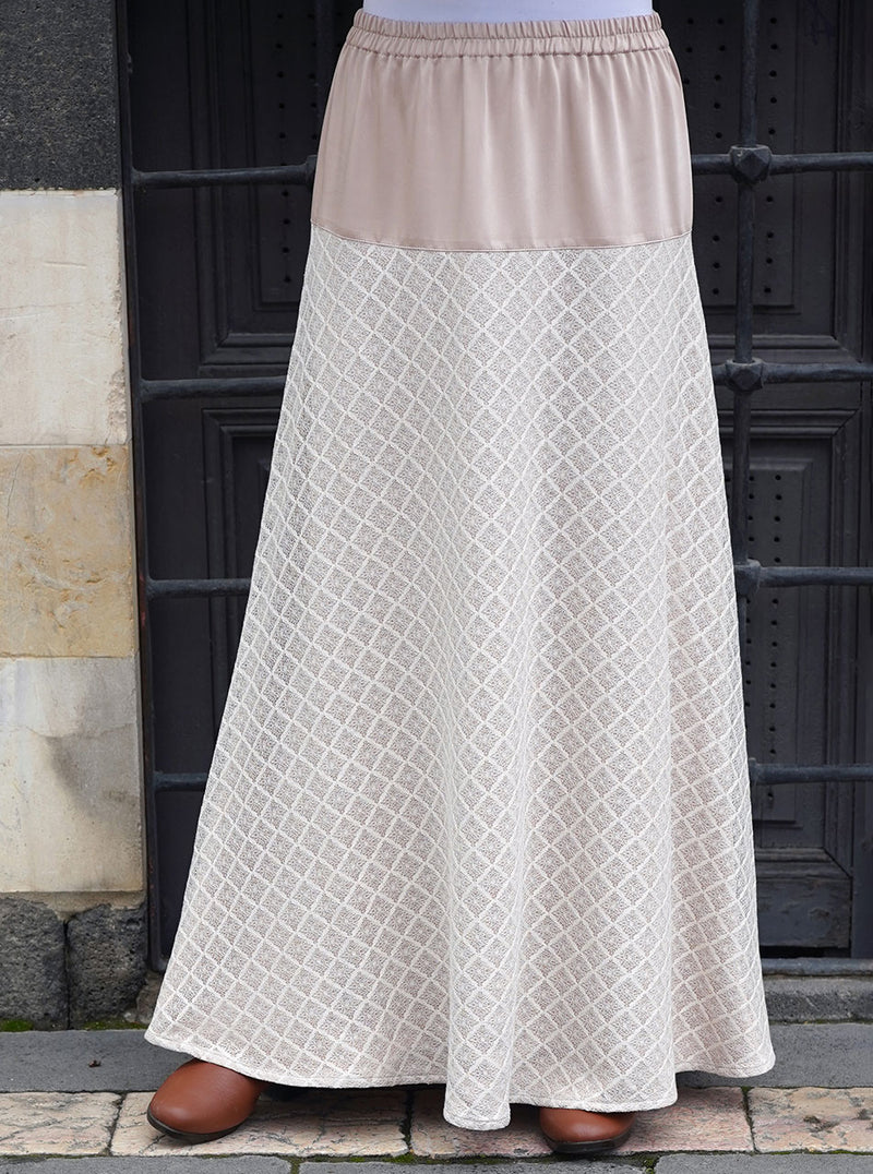 Lace Overlay Skirt