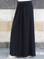 Ruched Front Jersey Maxi Skirt