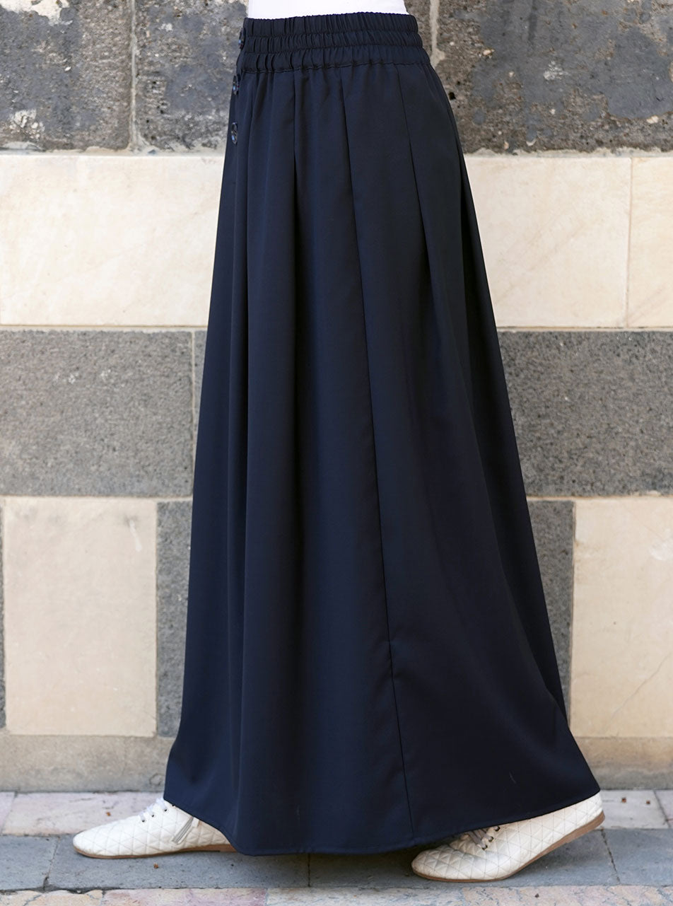 Wide Pleated Skirt | Shukr Clothing