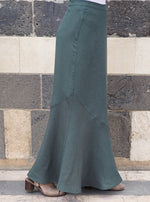Flared Asymmetrical Hem Skirt