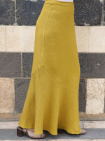 Flared Asymmetrical Hem Skirt