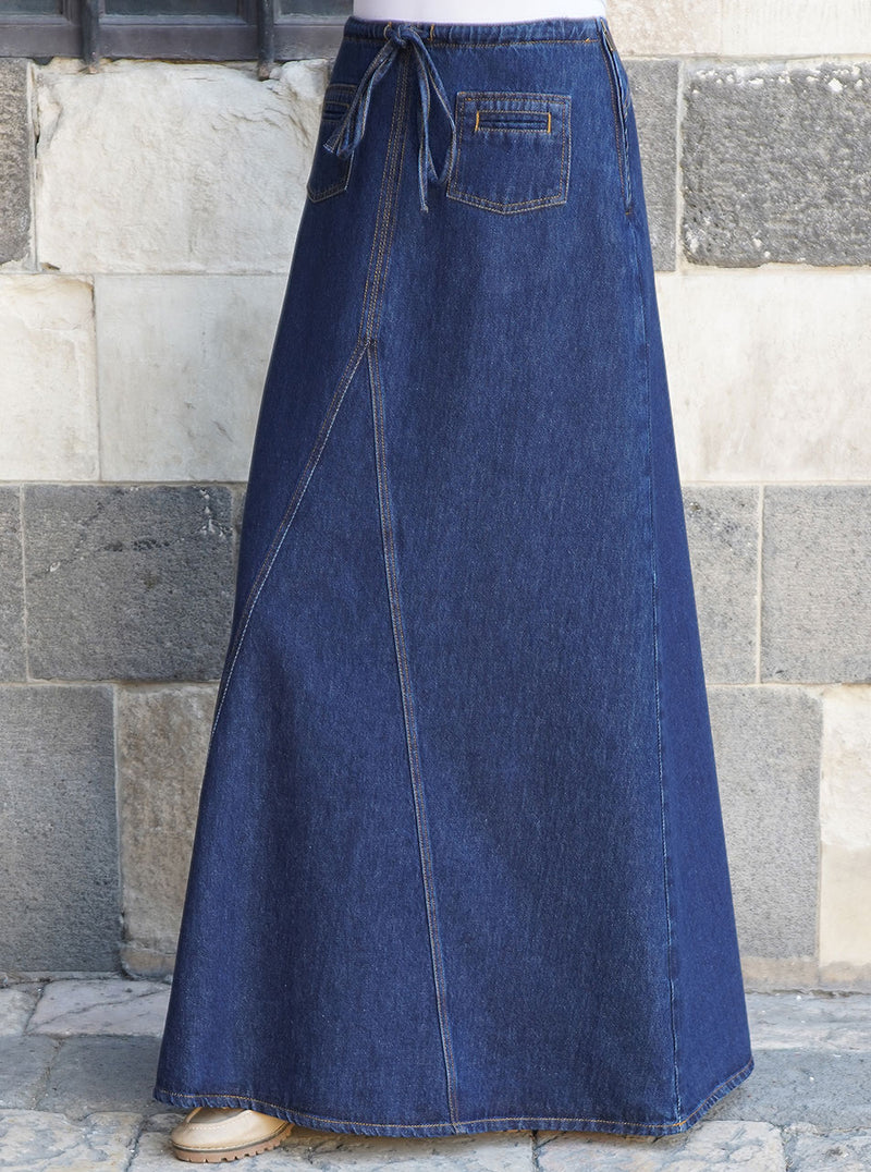 Denim Huyam Maxi Skirt