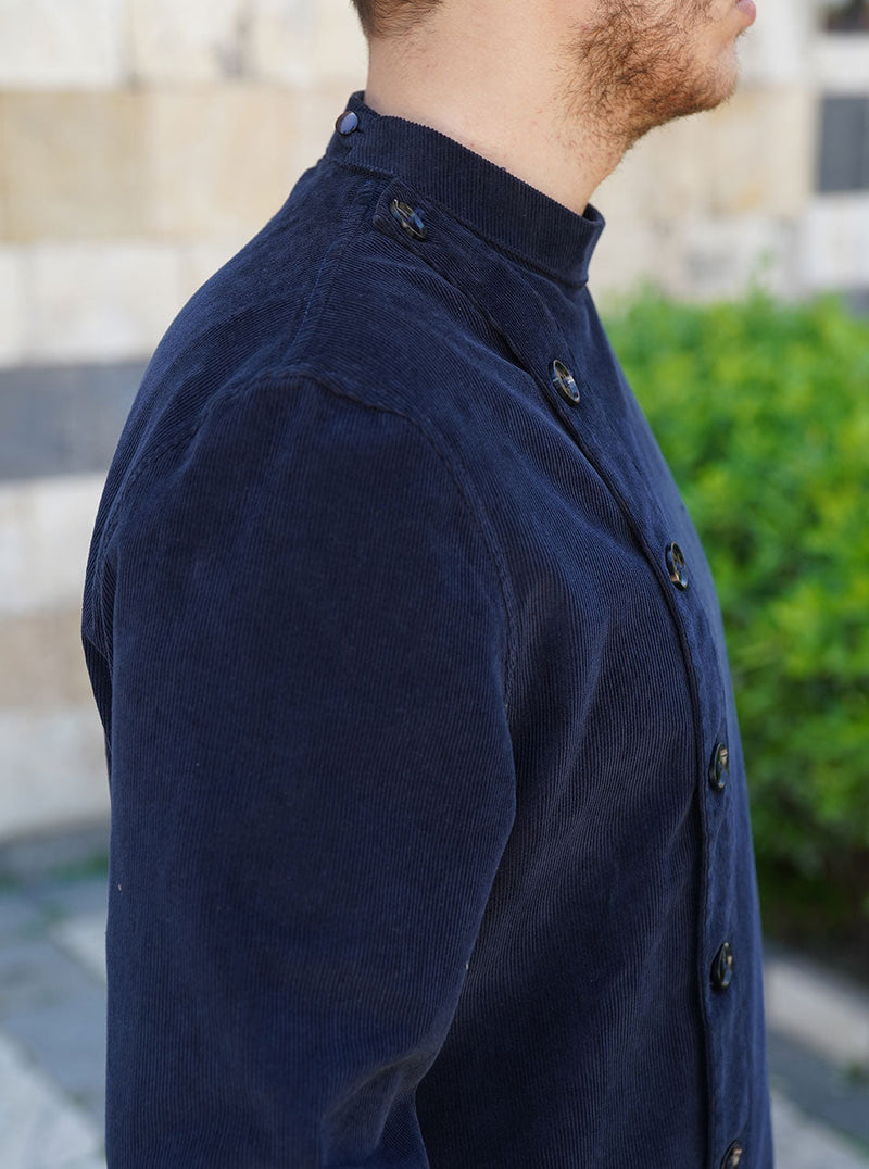 Side Buttoned Corduroy Jubba