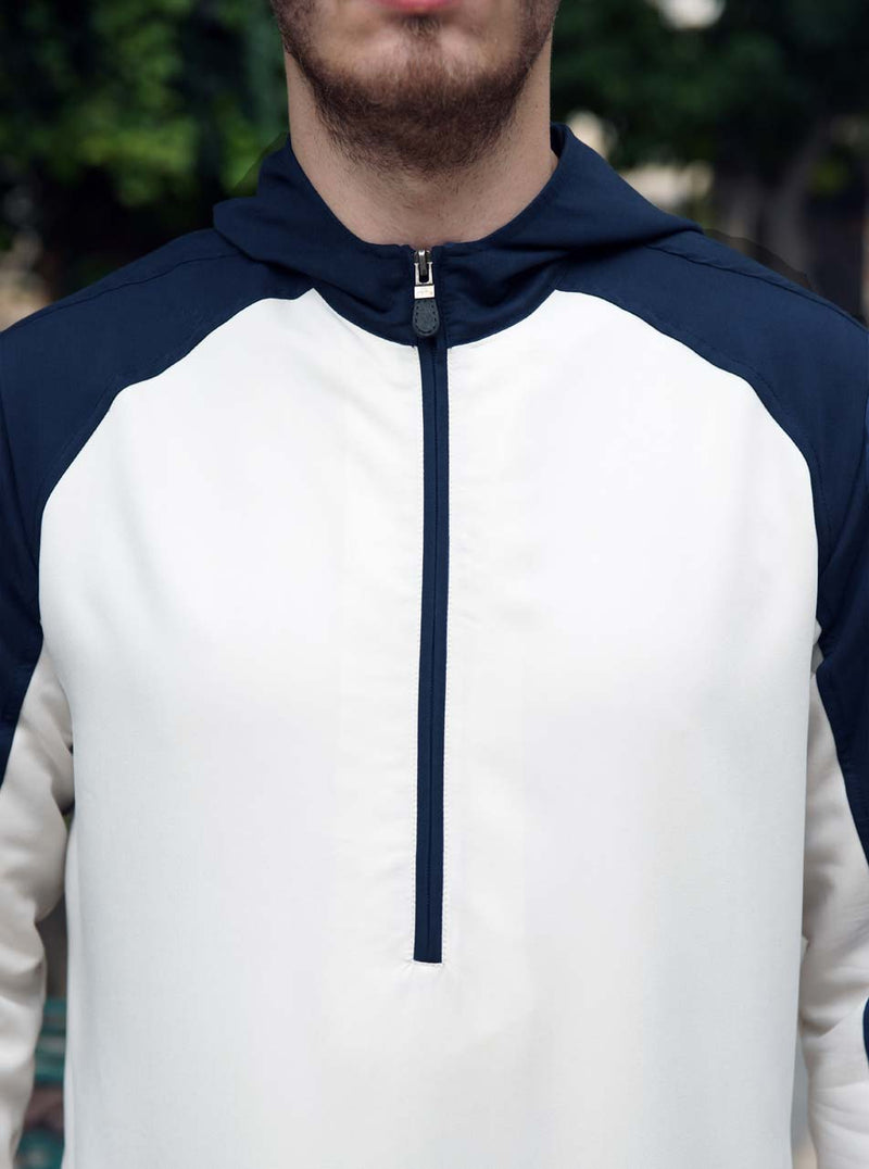 Dual Color Hoodie Thobe