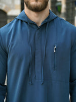 Hooded Thobe with Zipper Pocket