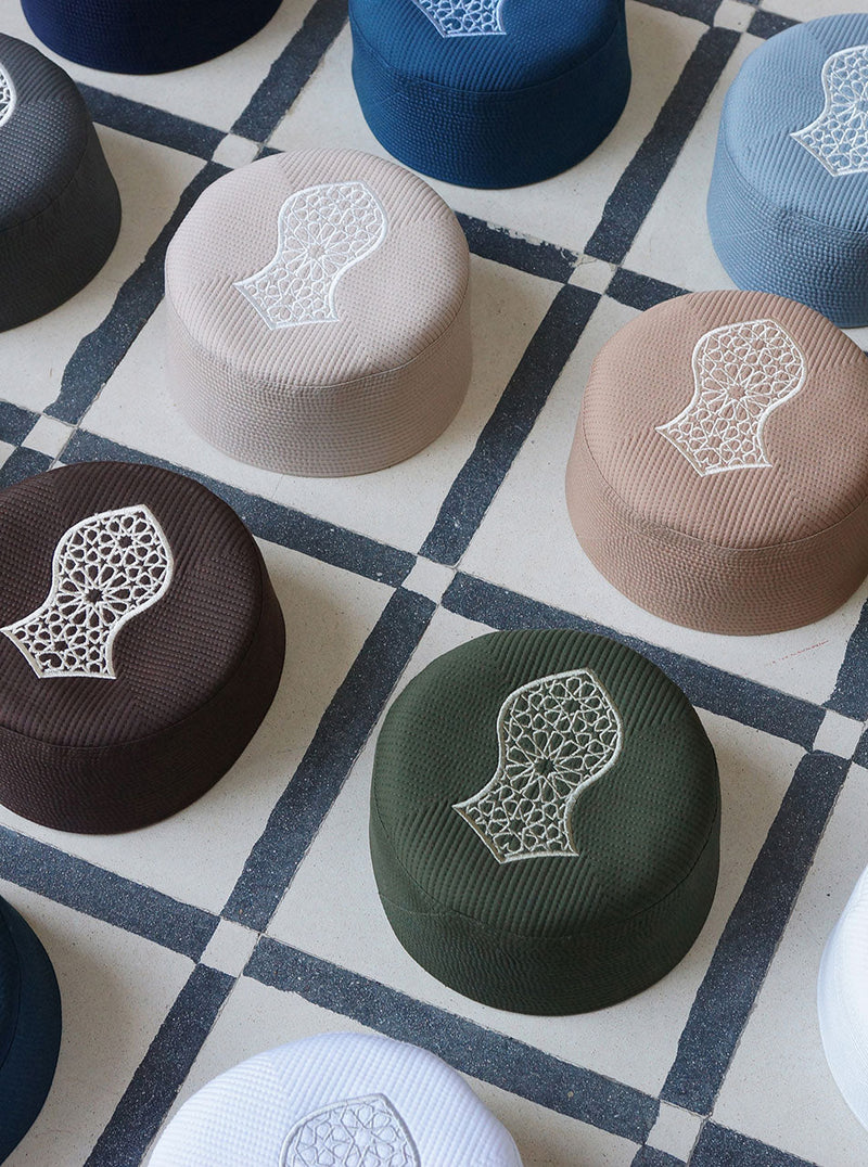 Geometric Sandal Turban Hat