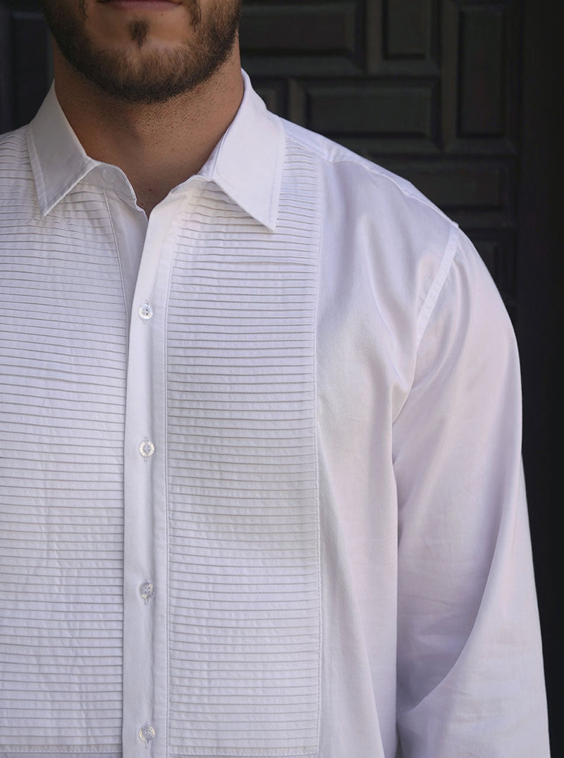 Tuxedo Pleats Shirt