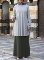 Curved Seam Flared Top