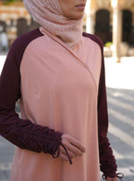 Crossover Gathered Sleeves Tunic