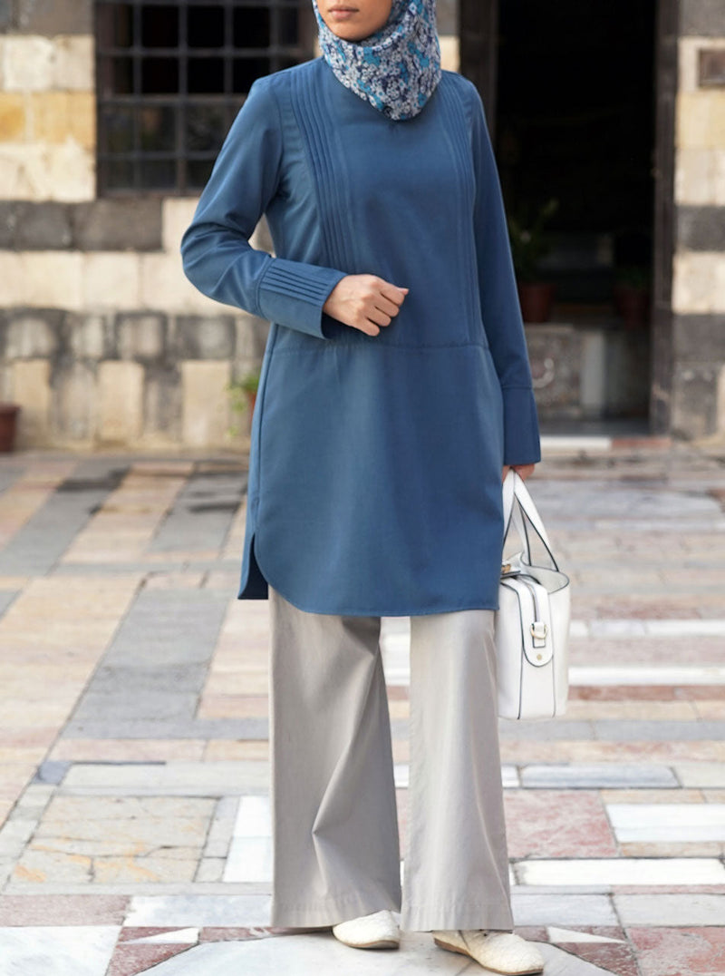 Pleated Bunches Tunic