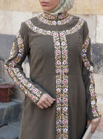 Wafa Embroidered Abaya Gown