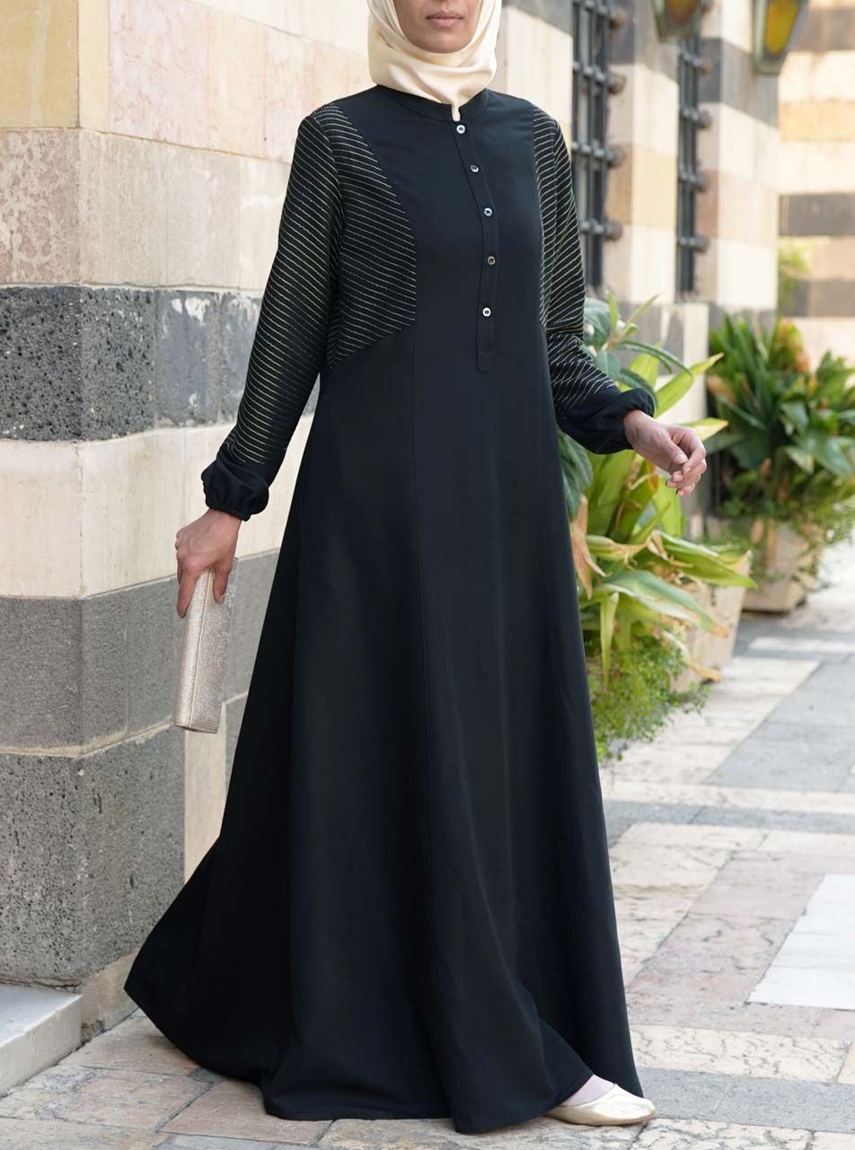 Gold abaya sales