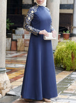 Aqsa Embroidered Abaya Gown