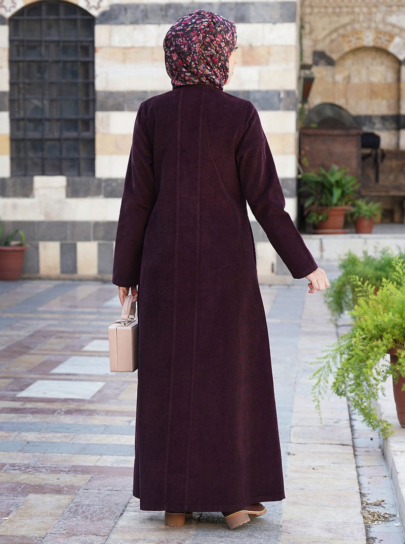 Thick Corduroy Maxi Dress