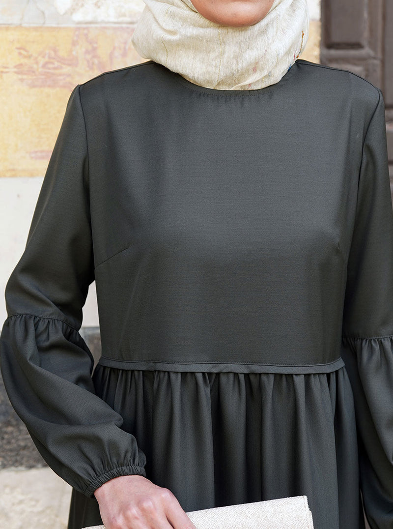 Tiered Maxi Dress with Gathering