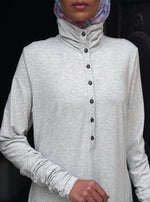 Ruched Collar and Sleeves Maxi Dress